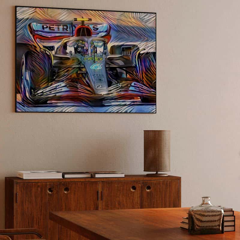 Digital Art Formula 1 Mercedes Benz Lewis Hamilton thumbnail 3