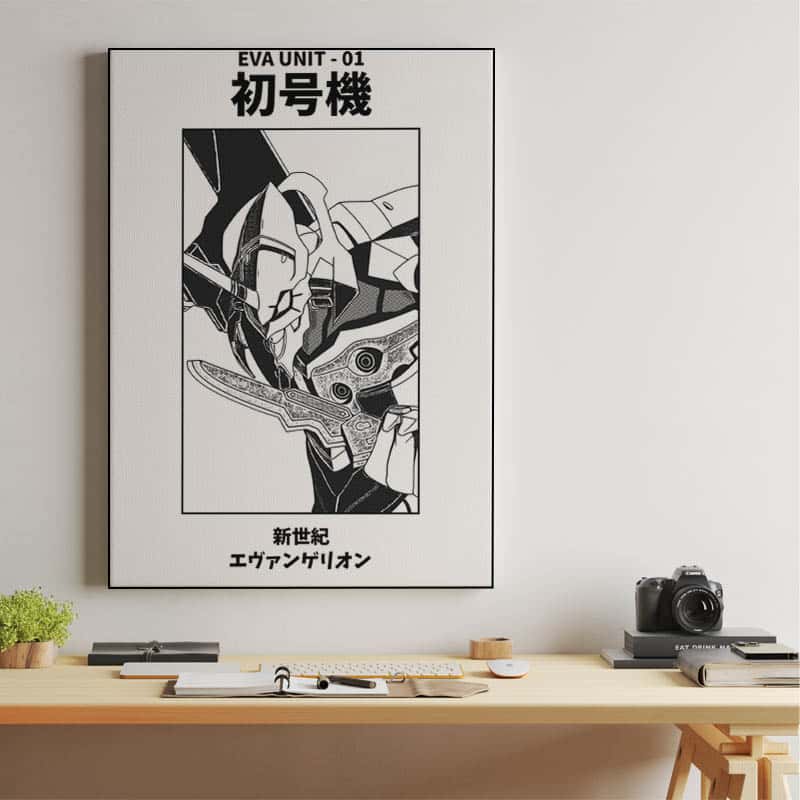 Eva Unit 01 Black and White thumbnail 2