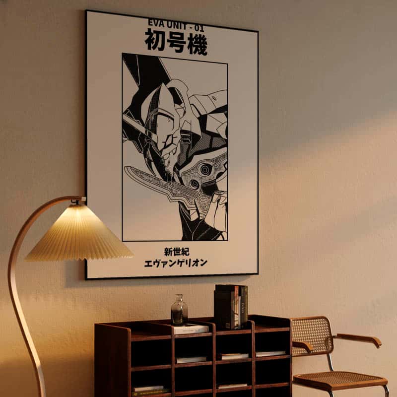 Eva Unit 01 Black and White thumbnail 4
