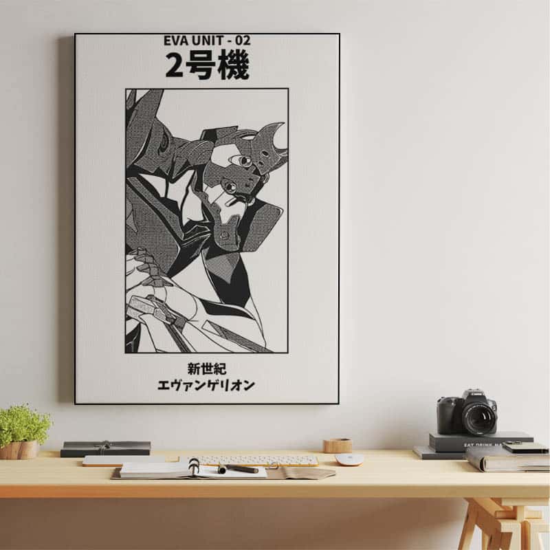 Eva Unit 02 Black and White thumbnail 2