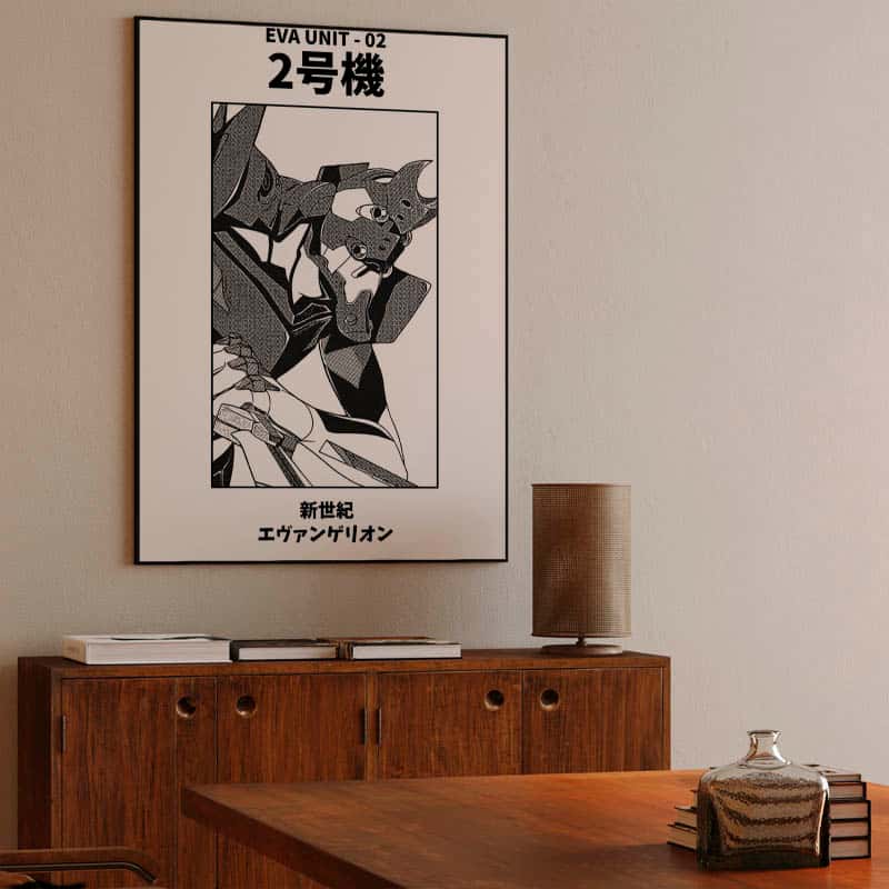 Eva Unit 02 Black and White thumbnail 3