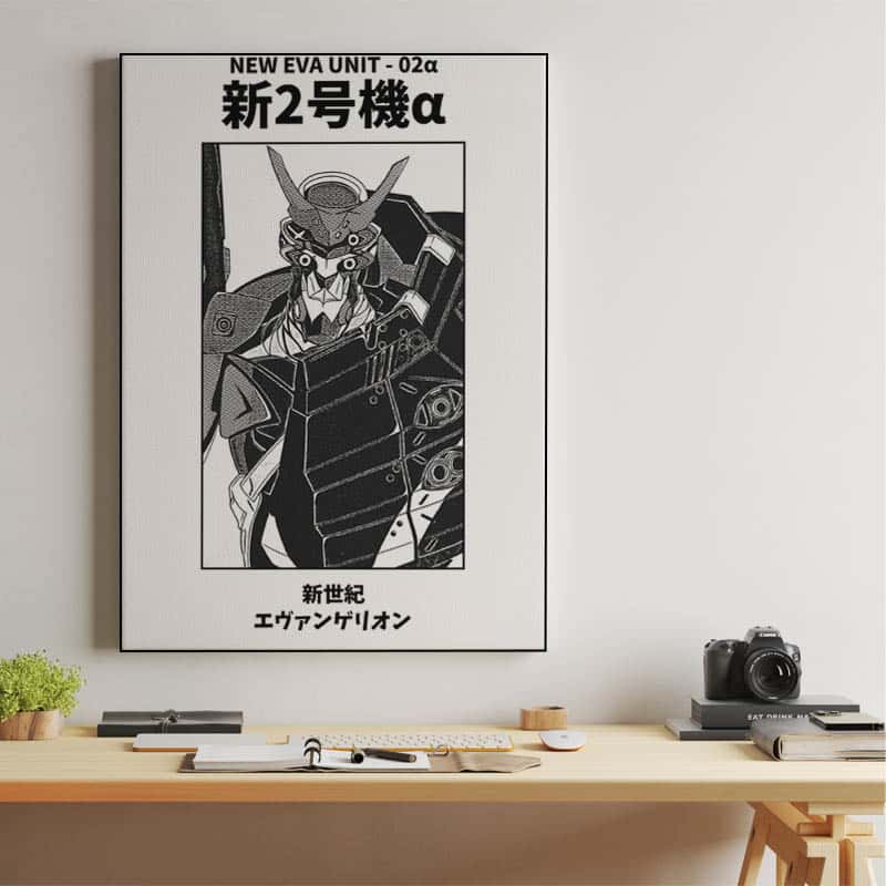 New Eva Unit 02 Black and White thumbnail 2