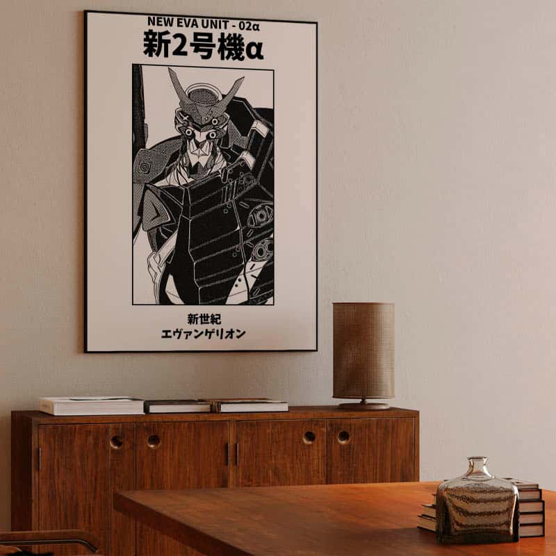 New Eva Unit 02 Black and White thumbnail 3