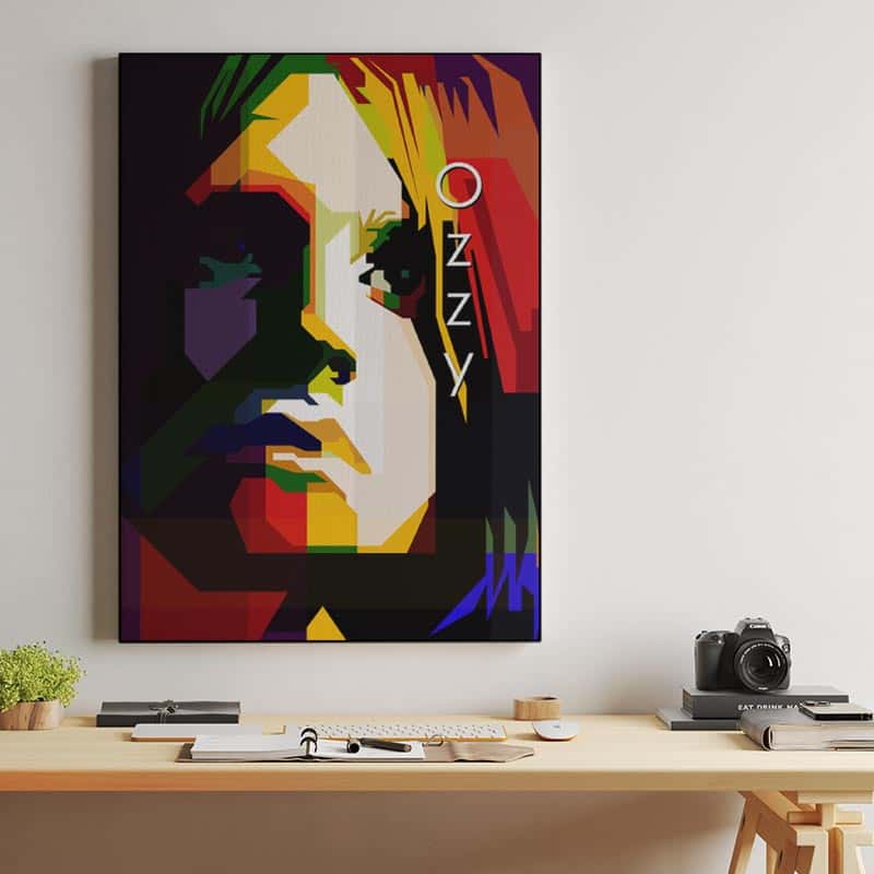 Ozzy Osbourne Pop Art WPAP Portrait thumbnail 2