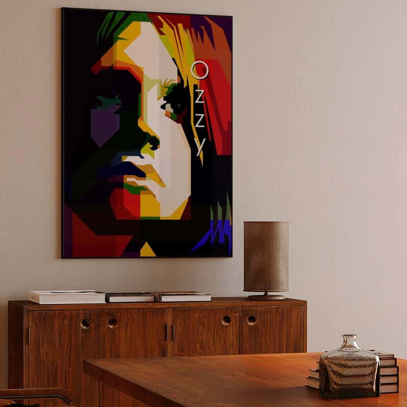 Ozzy Osbourne Pop Art WPAP Portrait thumbnail 3