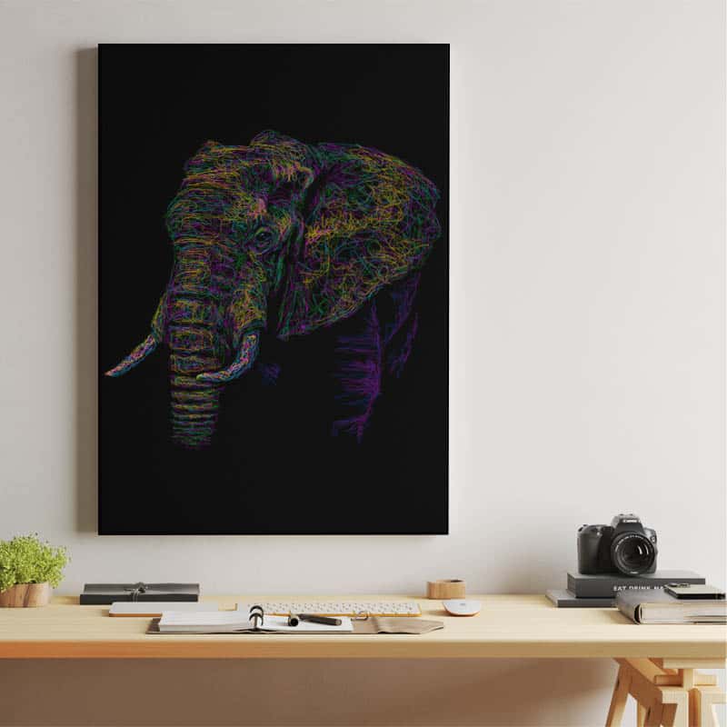 Elephant colorful thumbnail 2