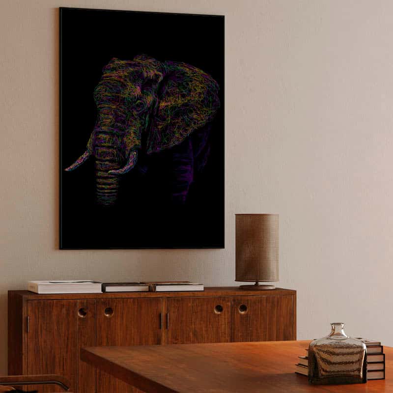 Elephant colorful thumbnail 3