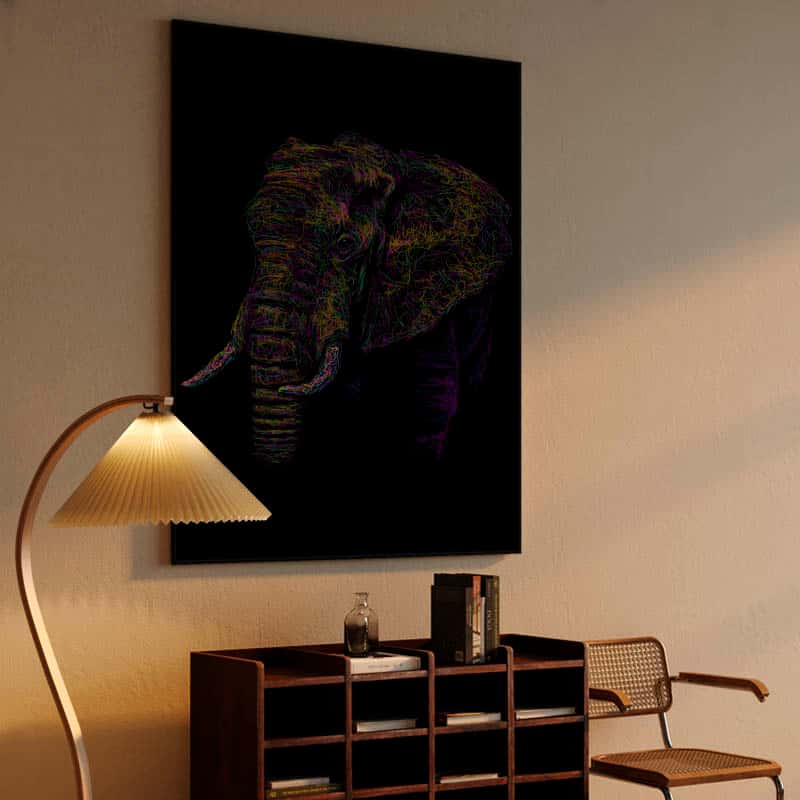 Elephant colorful thumbnail 4