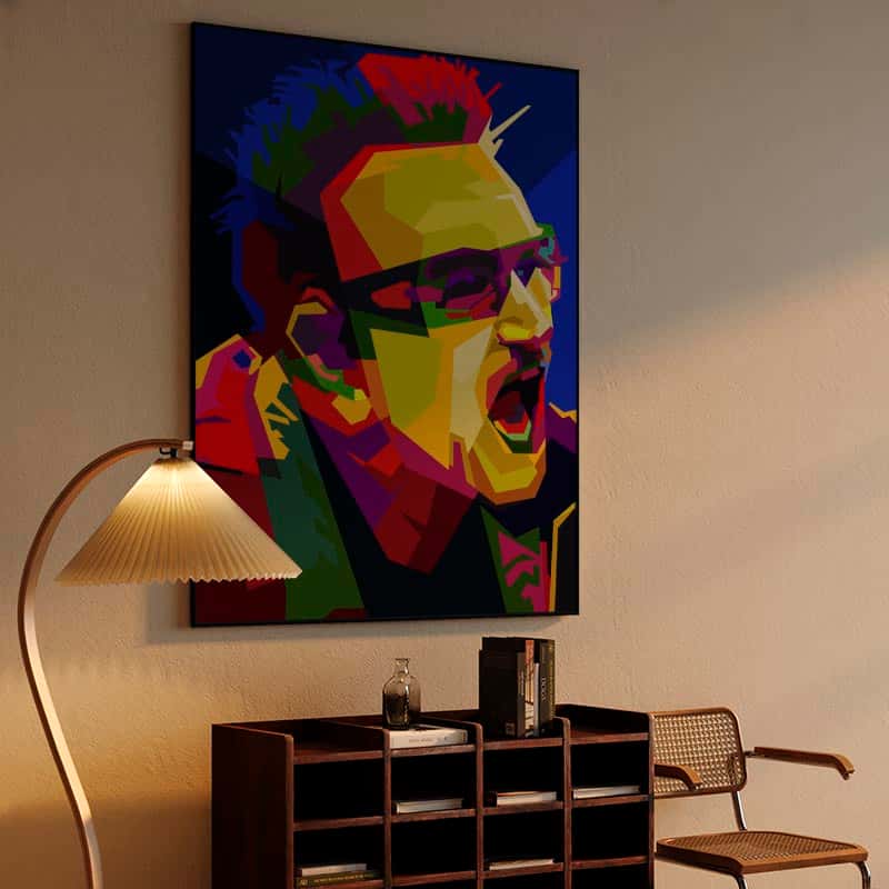 Bono U2 Pop Art WPAP – Canvas Print thumbnail 4