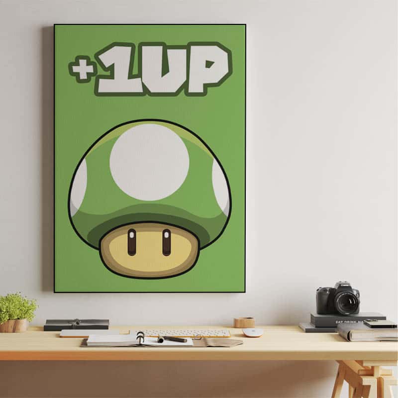 '+1UP Mario mushroom thumbnail 2