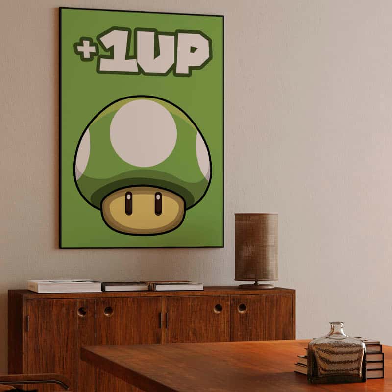 '+1UP Mario mushroom thumbnail 3