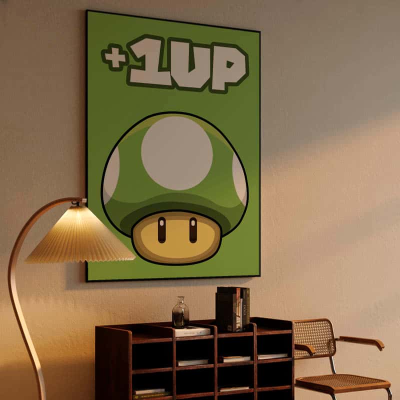 '+1UP Mario mushroom thumbnail 4