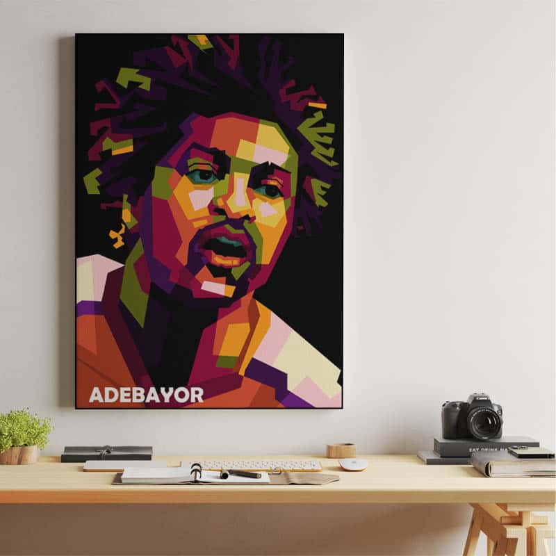 Emmanuel Adebayor in wpap pop art thumbnail 2