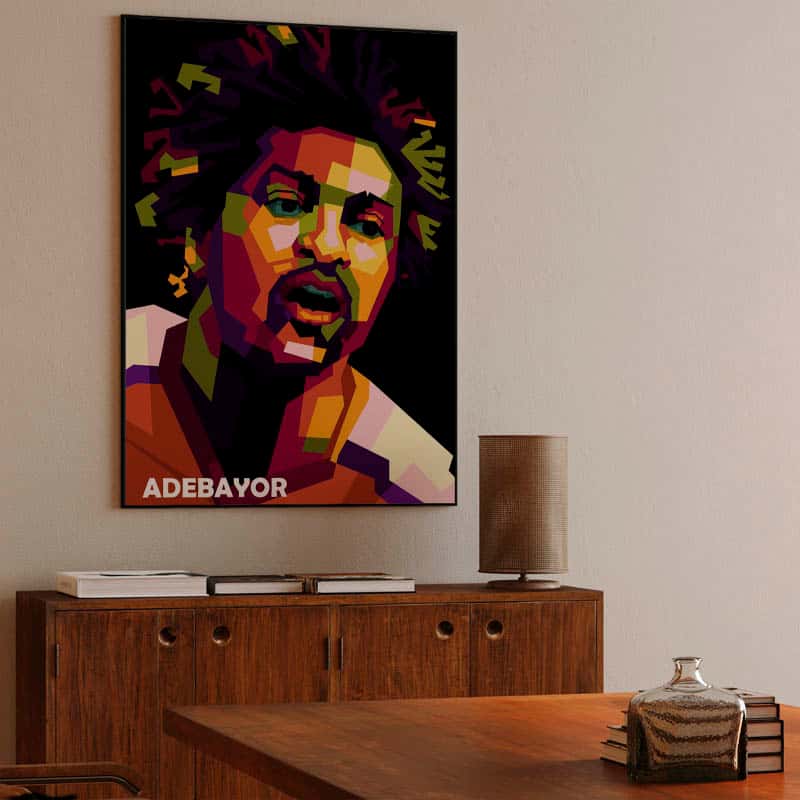 Emmanuel Adebayor in wpap pop art thumbnail 3