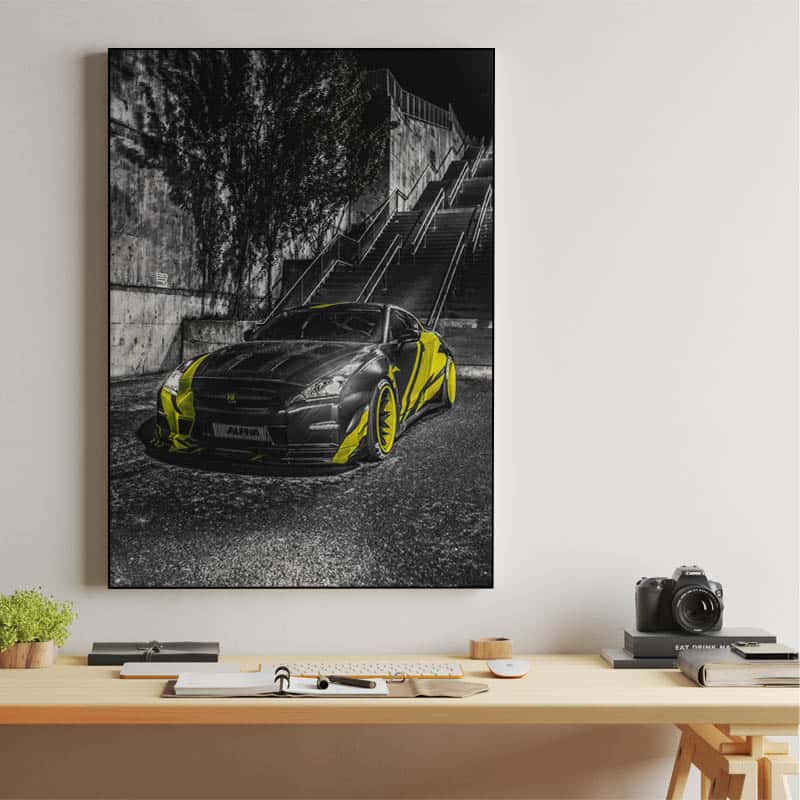 Nissan GT-R (black &amp; yellow) thumbnail 2
