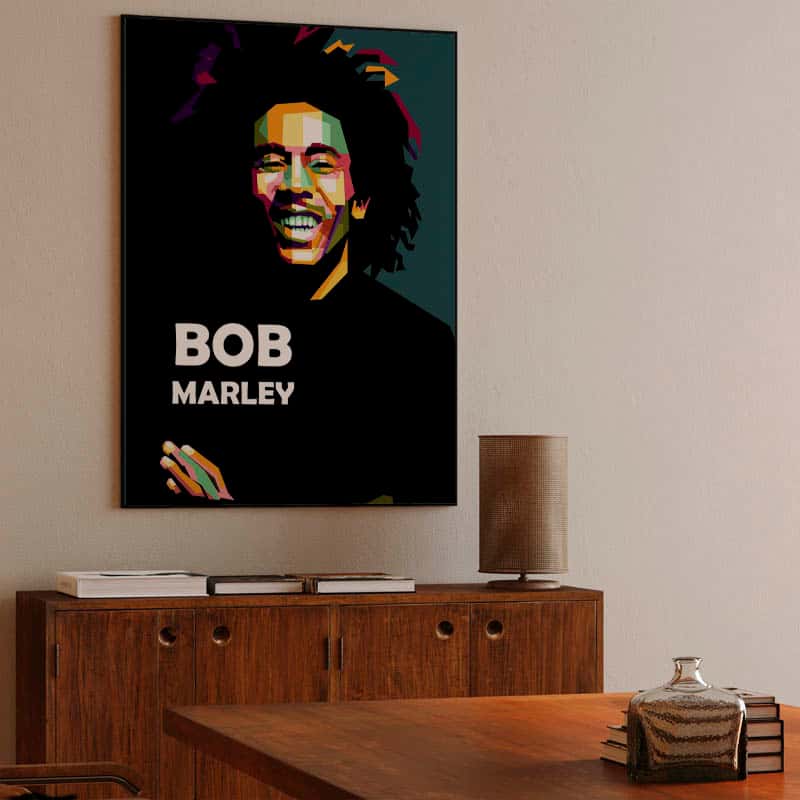 Bob Marley in pop art amazing thumbnail 3