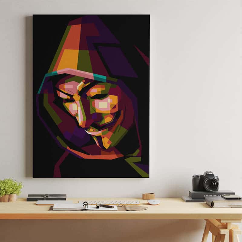 Anonymous Vendetta in wpap pop art thumbnail 2