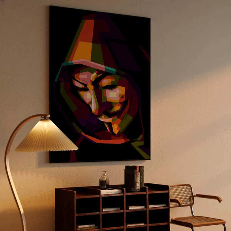 Anonymous Vendetta in wpap pop art thumbnail 4