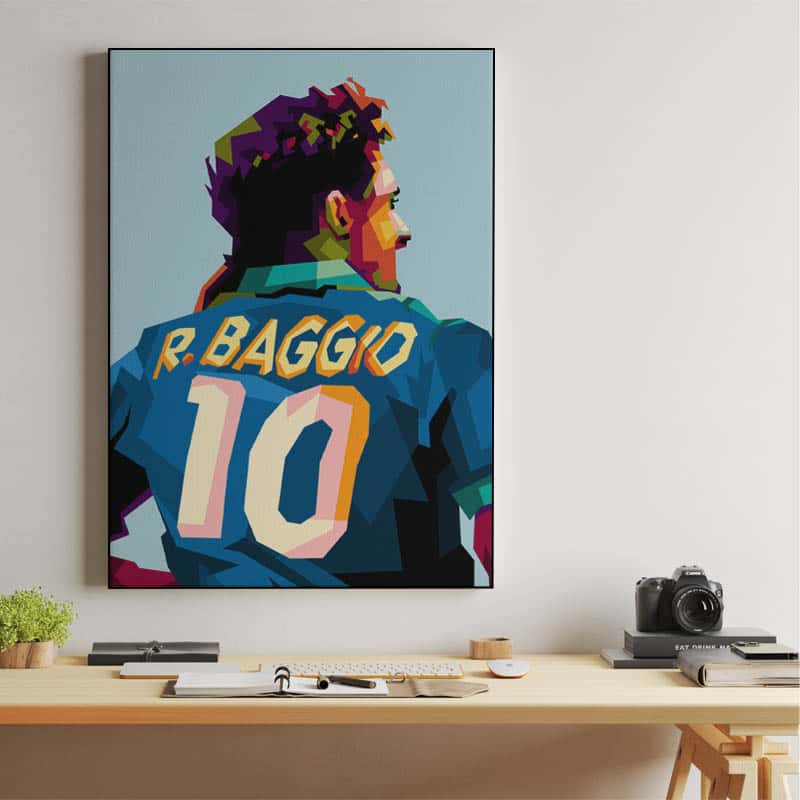 Roberto Baggio in wpap pop art thumbnail 2
