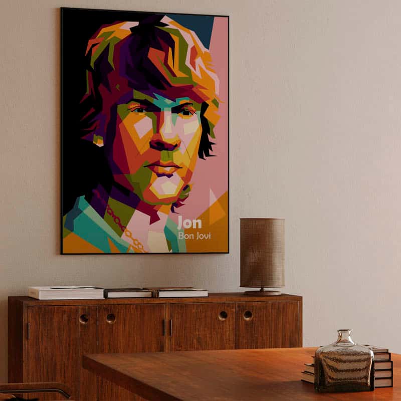 Bon Jovi in amazing pop art design thumbnail 3