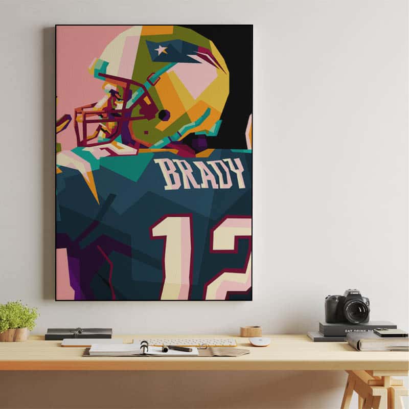 Tom Brady in wpap pop art thumbnail 2