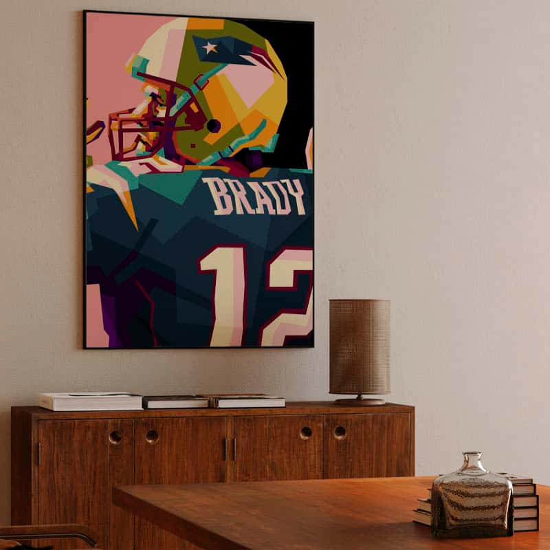 Tom Brady in wpap pop art thumbnail 3