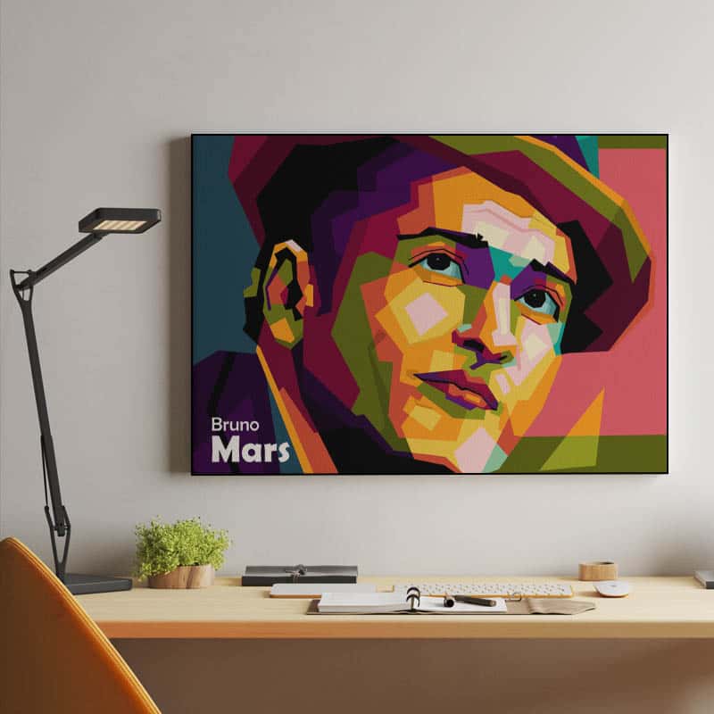 Bruno Mars in wpap art thumbnail 2