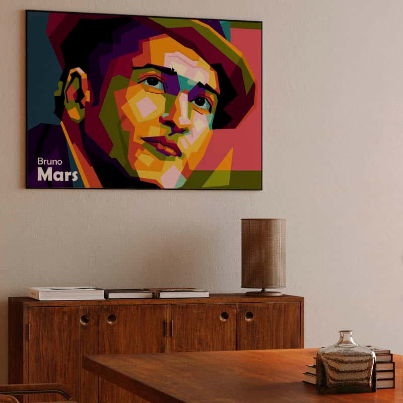 Bruno Mars in wpap art thumbnail 3