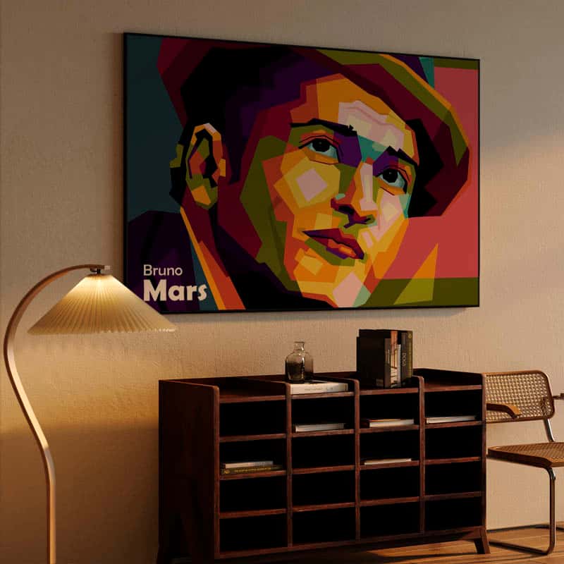 Bruno Mars in wpap art thumbnail 4