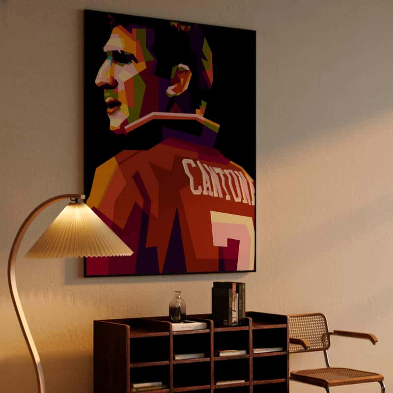 Eric Cantona in wpap pop art thumbnail 4