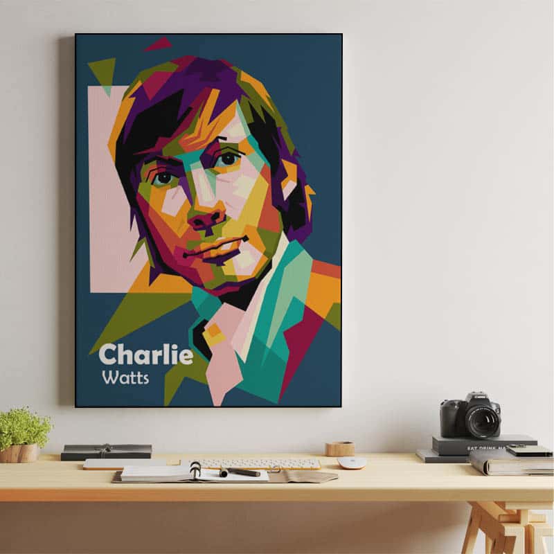 Charlie Watts in pop art amazing thumbnail 2