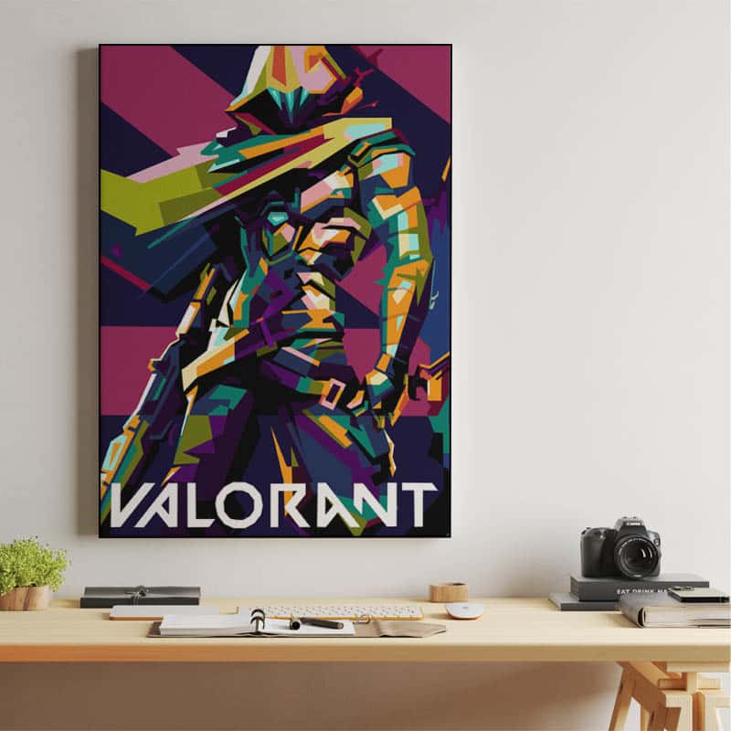 Valorant in wpap pop art thumbnail 2