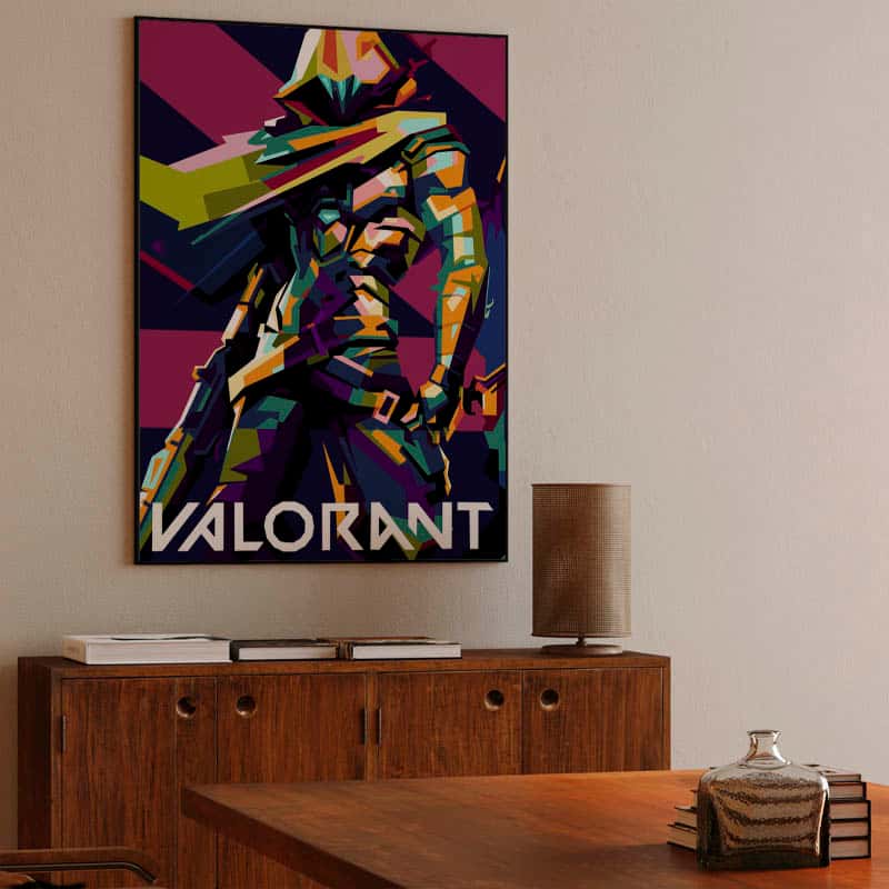 Valorant in wpap pop art thumbnail 3