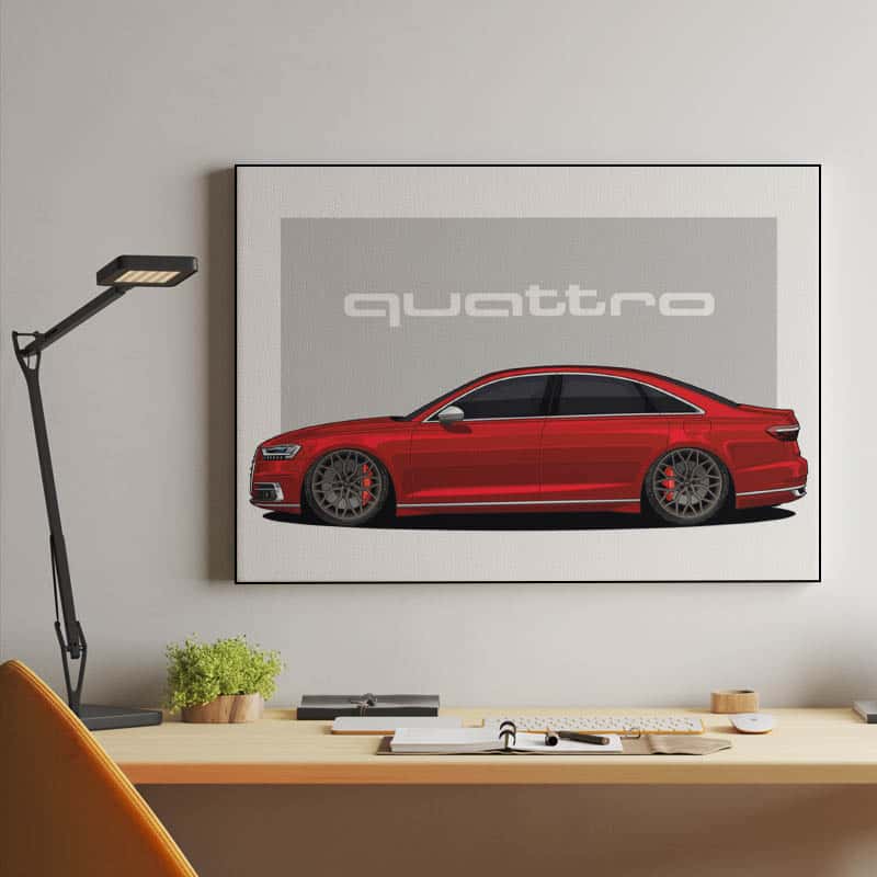 Audi S8 car Canvas thumbnail 2