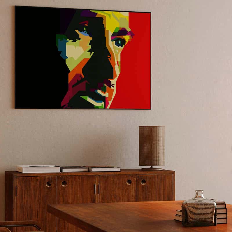 Peter Gabriel Pop Art WPAP Canvas Print thumbnail 3