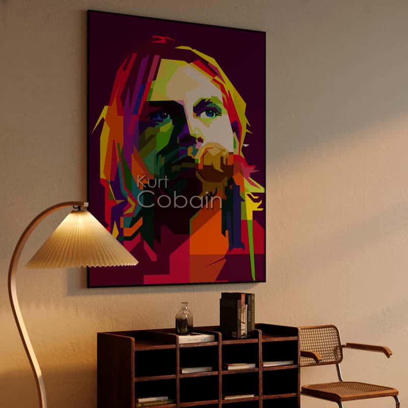 Kurt Cobain Pop Art WPAP - Canvast Print thumbnail 4