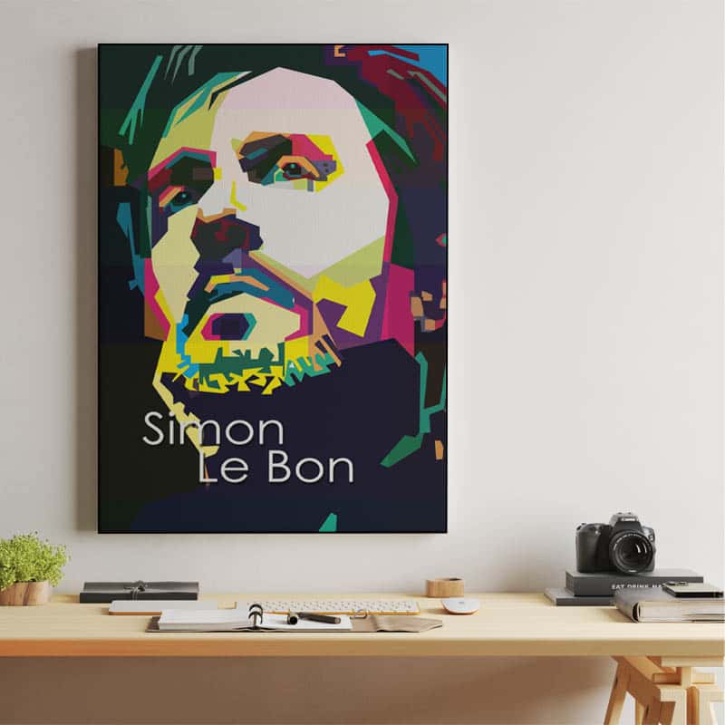 Simon Le Bon Pop Art WPAP - Canvast Print thumbnail 2