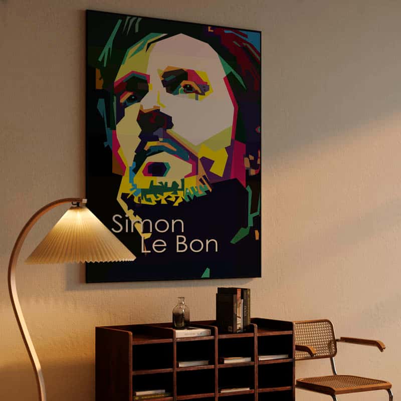 Simon Le Bon Pop Art WPAP - Canvast Print thumbnail 4