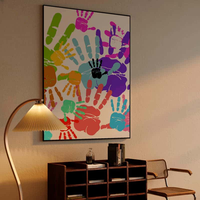 Colorful hands thumbnail 4