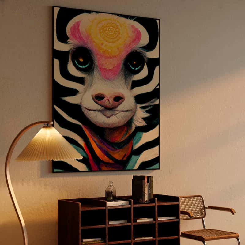 Zebras painting thumbnail 4