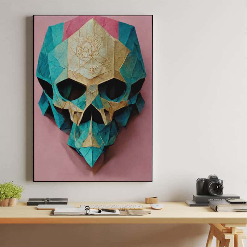 Origami Paper Skull thumbnail 2