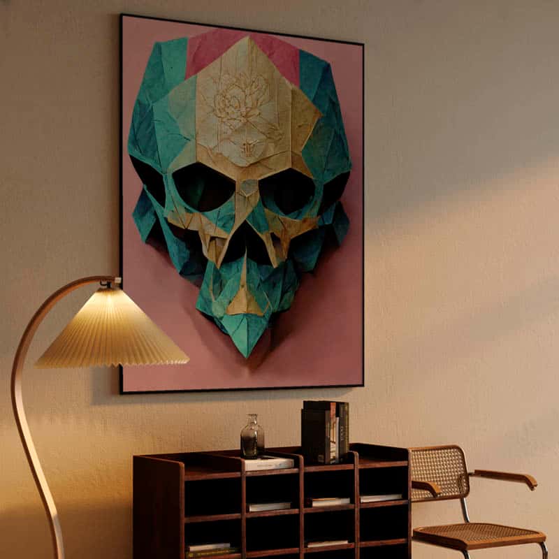 Origami Paper Skull thumbnail 4