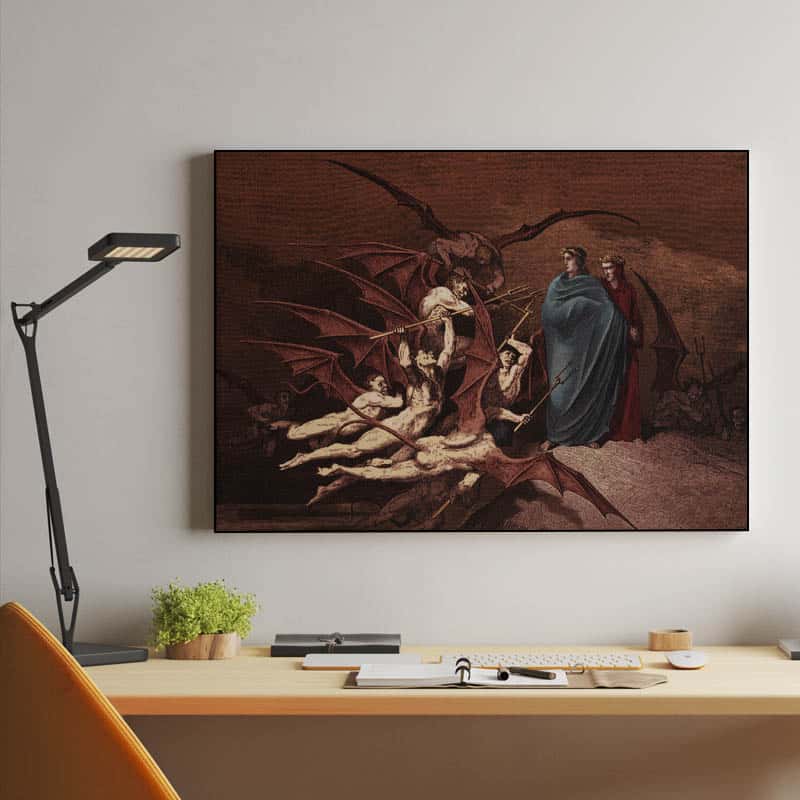 Dante and Virgil Attacked by Devils thumbnail 2
