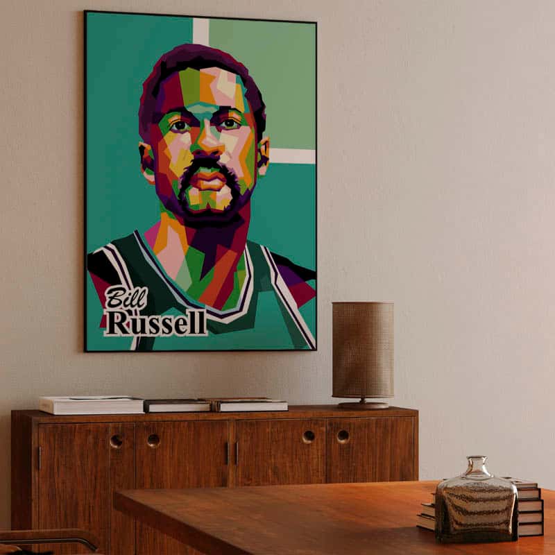 Bill Russel in trending pop art thumbnail 3