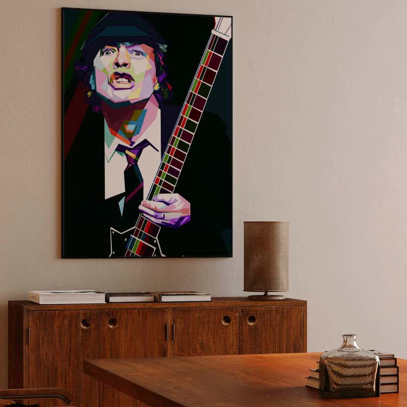 Angus Young in wpap pop art thumbnail 3