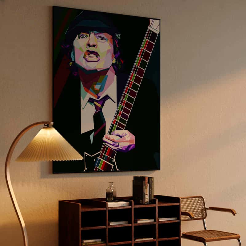 Angus Young in wpap pop art thumbnail 4