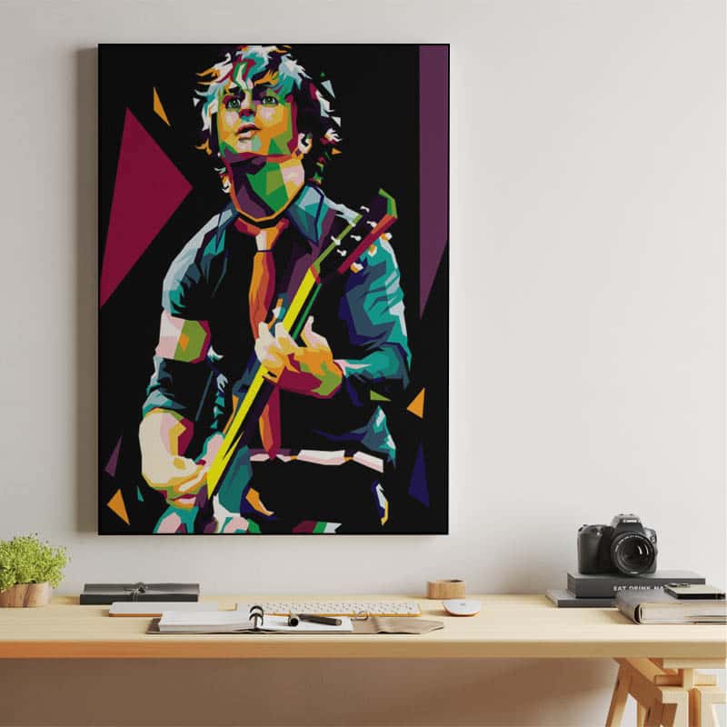 Billie Joe Armstrong in wpap pop art thumbnail 2