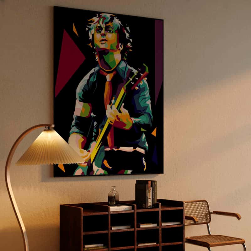 Billie Joe Armstrong in wpap pop art thumbnail 4
