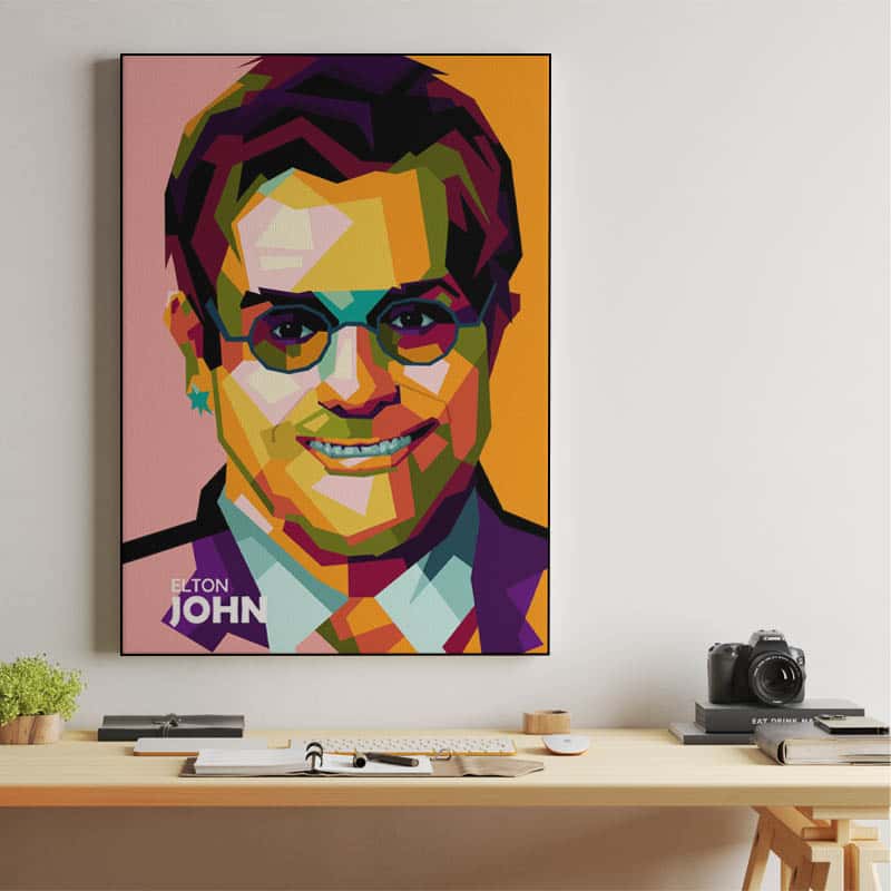 Elton John in amazing pop art thumbnail 2