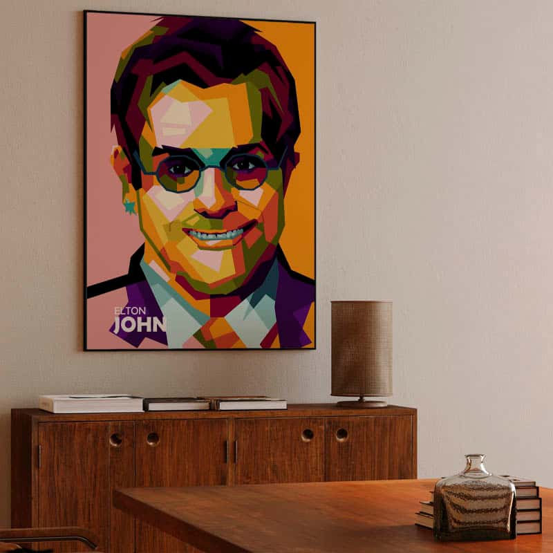 Elton John in amazing pop art thumbnail 3